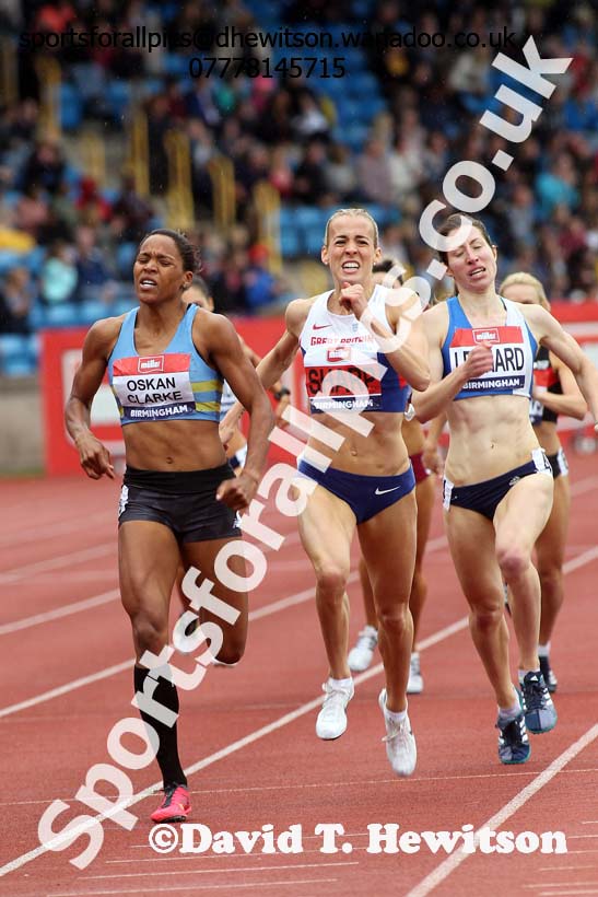 Womens 800 metres, British Championships, Birmingham. Photo: David T. Hewitson/Sports for All Pics